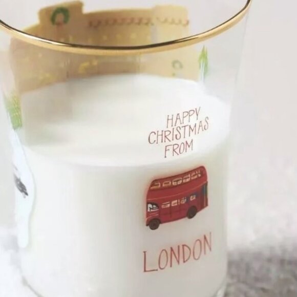 Anthropologie Holiday In The City Juice Glass London New 15 Oz. - Picture 4 of 7